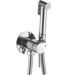 Photo: Wall-mounted Bidet Mixer Tap with Hand Shower, Hose 1,2m, round, chrome