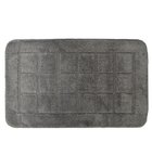 Photo: DELHI bathroom mat 50x80cm non-slip, 100% polyester, dark grey