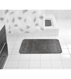 Photo: DELHI bathroom mat 50x80cm non-slip, 100% polyester, dark grey