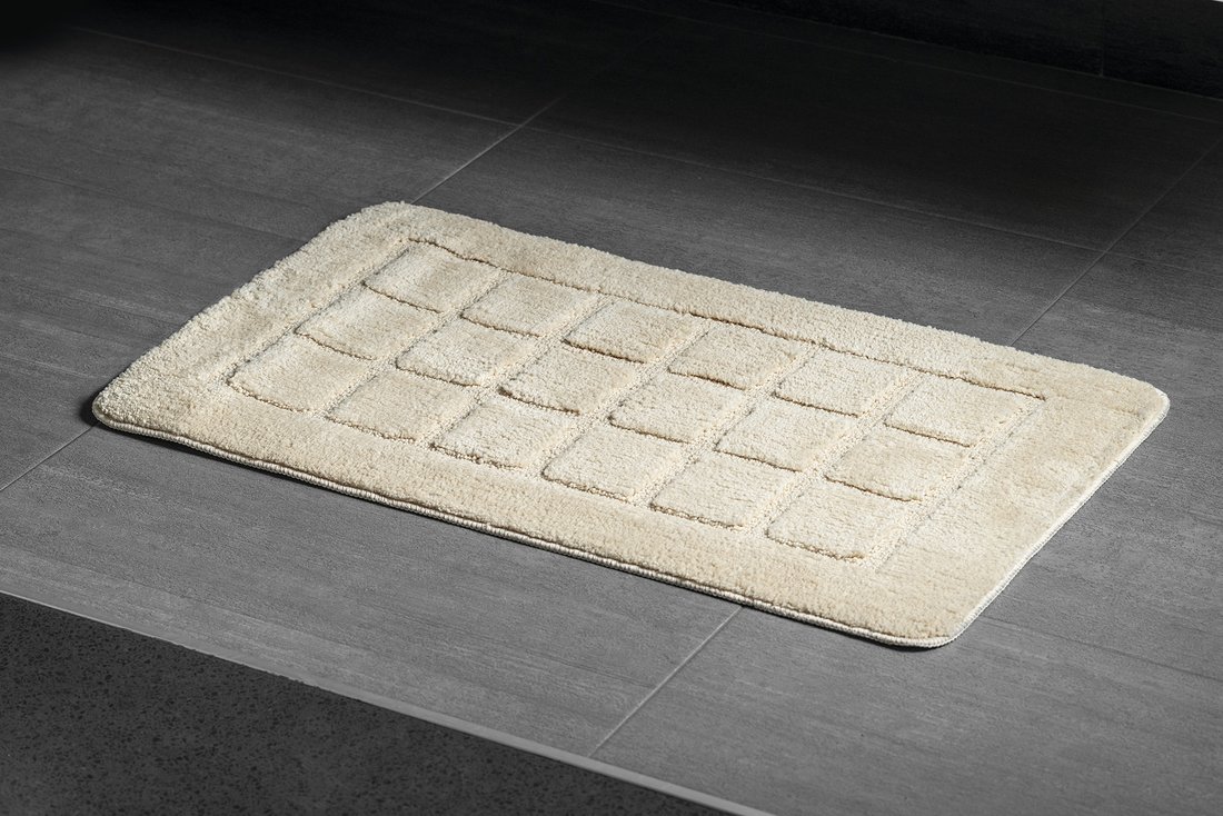 Ridder DELHI Koupelnová předložka 50x80cm s protiskluzem, 100% polyester, béžová 1712311