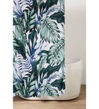 Photo: Shower curtain 180x200cm, polyester, green leaves