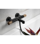 Photo: SOLARIS Wannenarmatur, Schwarz/Kupfer matt