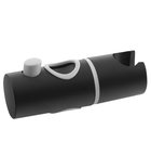 Photo: Slider for shower bar 25mm, ABS/black matt