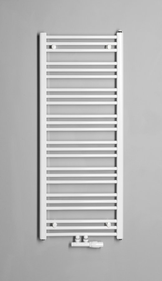 Bruckner ALBRECHT otopné těleso 500x1250 mm, středové připojení, bílá 600.114.4