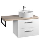 Photo: VEGA sestava koupelnového nábytku, š. 97,5 cm, bílá/dub platin