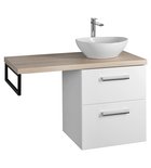 Photo: VEGA sestava koupelnového nábytku, š. 97,5 cm, bílá/dub platin
