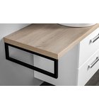 Photo: VEGA bathroom furniture set, width 97,5 cm, white/platinum oak