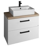 Photo: VEGA bathroom furniture set, width 72,5 cm, white/platinum oak