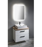 Photo: VEGA bathroom furniture set, width 72,5 cm, white/platinum oak