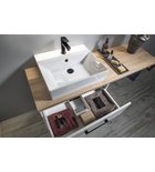 Photo: VEGA bathroom furniture set, width 145 cm, white/platinum oak