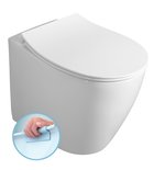 Photo: SENTIMENTI WC Pan 36x52 cm, Rimless, S-trap/P-trap, white (SmartFixPlus)