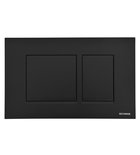 Photo: SCHWAB CERES dual flush plate, 246x159 mm, Black matt