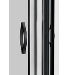 Photo: SIGMA SIMPLY BLACK čtvrtkruhová sprchová zástěna 800x800 mm, R550, čiré sklo