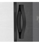Photo: SIGMA SIMPLY BLACK sprchové dvere posuvné pre rohový vstup 800 mm, číre sklo