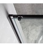 Photo: SIGMA SIMPLY BLACK sprchové dveře posuvné pro rohový vstup 900 mm, čiré sklo