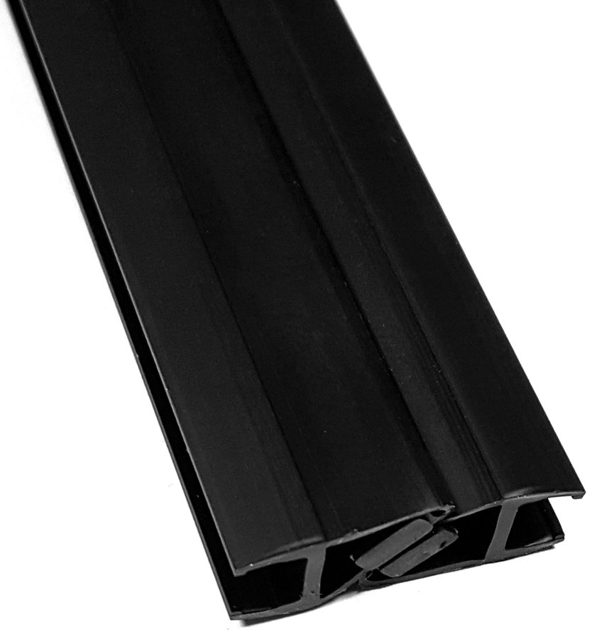 Gelco Set magnetických těsnění 45°pro sklo 6/6mm, 1900mm, černá NDGS09B