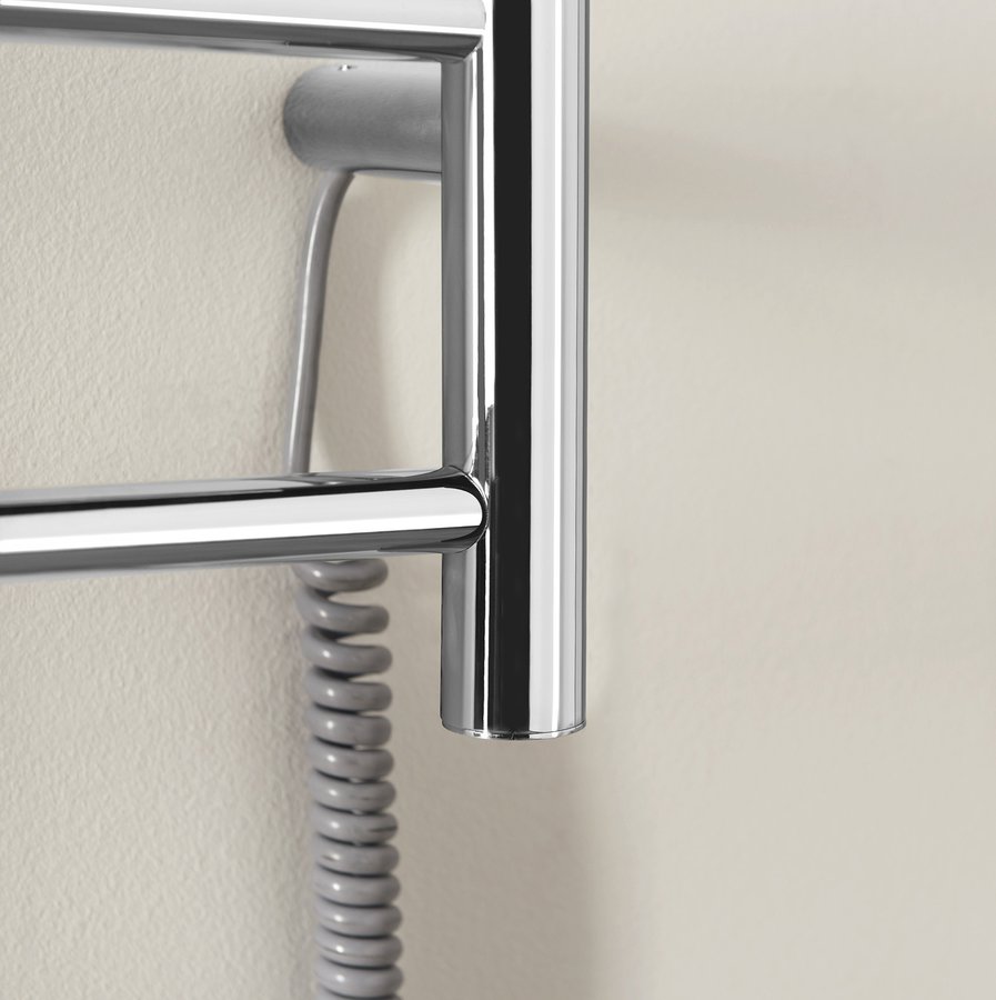 Sapho REDONDO elektrický sušák ručníků, kulatý, 500x900 mm, 75 W, nerez lesk ER220V