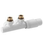 Photo: WICHER thermostatic connection set for central connection 50mm, white
