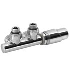 Photo: WICHER thermostatic connection set for central connection 50mm, chrome