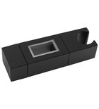 Photo: Holder for shower bar 30x15mm, ABS/black matt