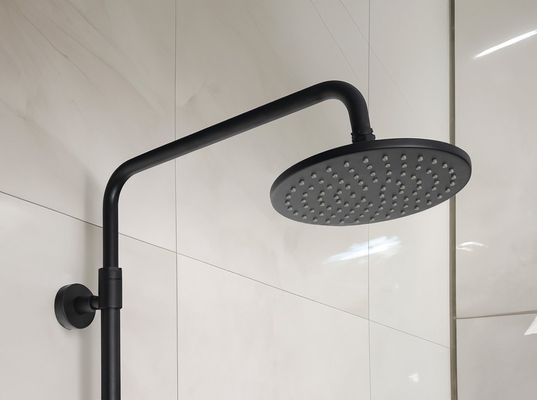 Sapho PAX sprchový sloup s pákovou baterií, černá XA139/15