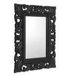 Photo: SAMBLUNG mirror wood frame, 60x80cm, black