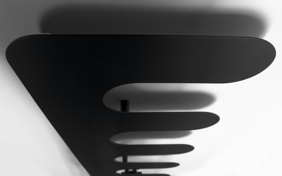 Sapho EVOLLA otopné těleso 490x1390 mm, černá mat MI1400