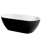 Photo: REDUTA Cast Marble Freestanding Bath 171x81x58cm, Black/White