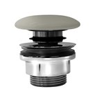 Photo: GSI  odplyw umywalkowy 5/4", klik-klak, korek ceramiczny, 5-65mm, creta mat