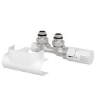 Photo: TOP 50 thermostatic valve set for middle connection, right, white