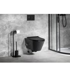 Photo: AVVA Hänge-WC, mit Armatur und Bidetbrause, Rimless,35,5x53 cm, schwarz matt