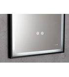 Photo: SORT zrcadlo s LED osvětlením 47x70cm, senzor, fólie anti-fog, 3000-6500°K, černá mat