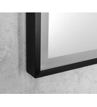 Photo: SORT zrcadlo s LED osvětlením 60x80cm, senzor, fólie anti-fog, 3000-6500°K, černá mat