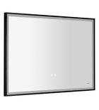 Photo: SORT zrcadlo s LED osvětlením 100x70cm, senzor, fólie anti-fog, 3000-6500°K, černá mat