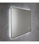 Photo: SHARON LED podsvícené zrcadlo 100x70cm, senzor, fólie anti-fog, 3000-6500°K, černá mat