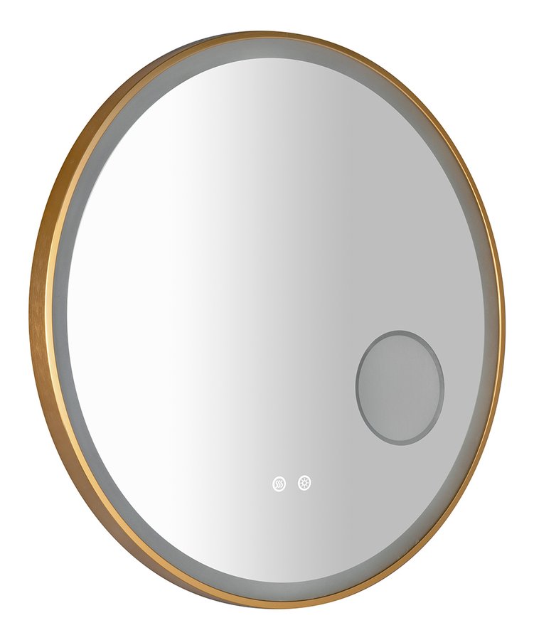 TARAN kulaté zrcadlo s LED osvětlením ø 70cm, kosm.zrcátko, senzor, fólie anti-fog, 3000-6500°K, sunset