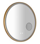 Photo: TARAN kulaté zrcadlo s LED osvětlením ø 70cm, kosm.zrcátko, senzor, fólie anti-fog, 3000-6500°K, sunset