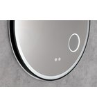 Photo: TARAN kulaté zrcadlo s LED osvětlením ø 80cm, kosm.zrcátko, senzor, fólie anti-fog, 3000-6500°K, černá mat