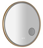 Photo: TARAN kulaté zrcadlo s LED osvětlením ø 80cm, kosm.zrcátko, senzor, fólie anti-fog, 3000-6500°K, sunset
