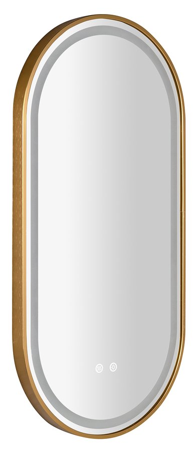 KEIRA oválné zrcadlo s LED osvětlením 45x90cm, senzor, fólie anti-fog, 3000-6500°K, sunset