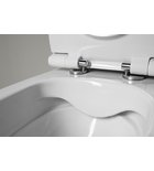 Photo: ABSOLUTE Rimless wall-hung WC with concealed cistern and Schwab button, white