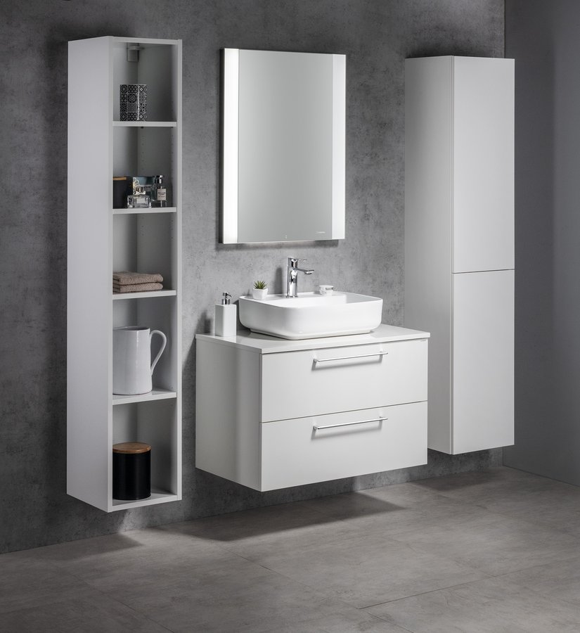 Sapho Deska DTDL 81x1,8x46,5cm, bílá lesk CR081-3030