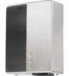 Photo: BIGFLOW EVO touchless electric hand dryer 220-240V, 2050W, 218x284x102 mm, brushed stainless steel