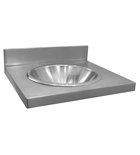 Photo: Hanging counter with sink 550x254x550 mm, stainless steel mat