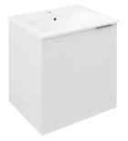 Photo: CIRASA szafka pod umywalkę 48x52x39cm, 1 drzwiczki, lewa, biały połysk