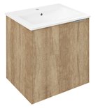 Photo: CIRASA Vanity Unit 48x52x39cm, 1x door, left, Oak Alabama