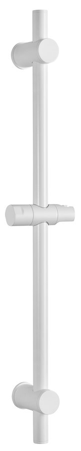 Sprchová tyč, posuvný držák, kulatá, 700mm, bílá mat SC014