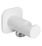 Photo: Shower holder, fixed, with shower connection, white matt