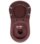 Photo: INFINITY závesná WC misa, Rimless, 36,5x53cm, Matná maroon Red