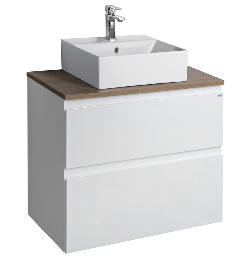 ALTAIR sestava koupelnového nábytku, š. 67,6 cm, bílá/dub emporio AI270-01